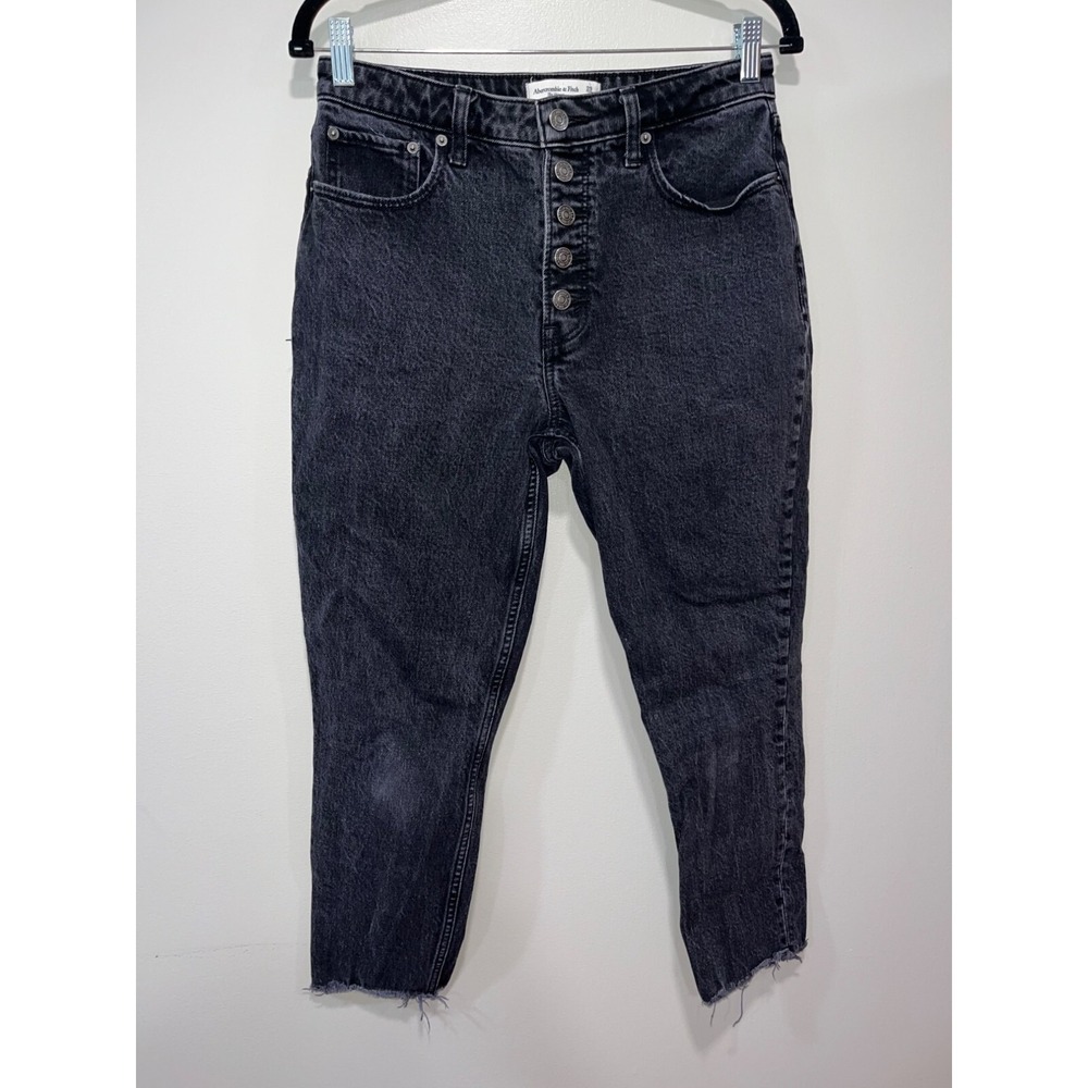 Abercrombie & Finch Women's Skinny Jeans Size 28/8 Black‎ High Rise